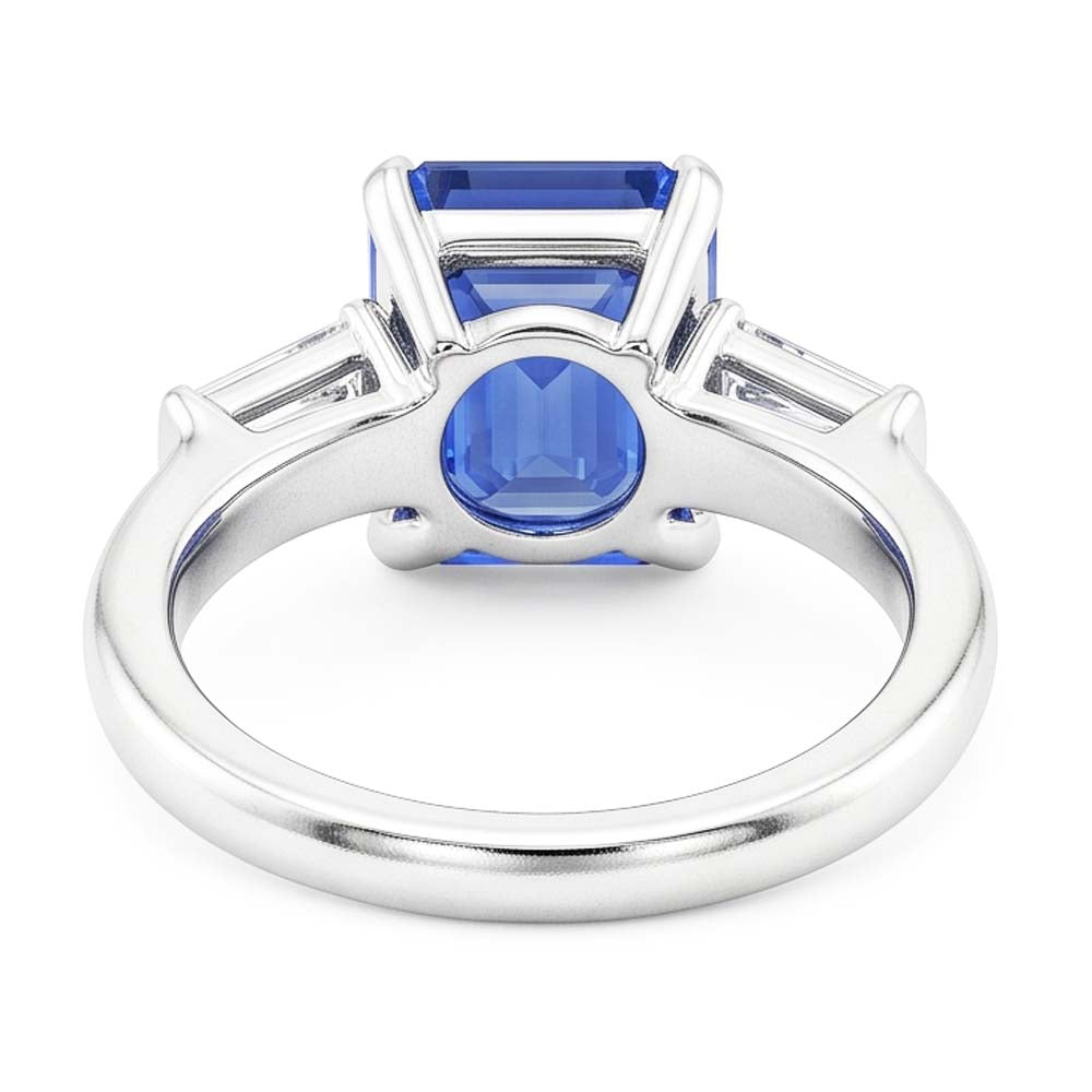 Natural Sapphire Ring 2.50ct - White Gold 14K