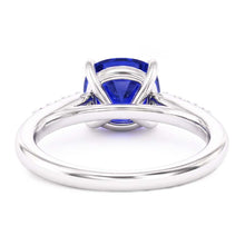 Natural Sapphire Ring 2.50ct - White Gold 14K