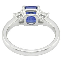 Natural Sapphire Ring 2.50ct - White Gold 14K
