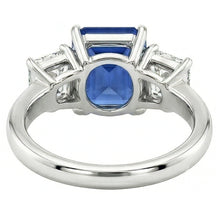 Natural Sapphire Ring 2.50ct - White Gold 14K