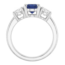 Natural Sapphire Ring 2.50ct - White Gold 14K