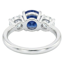 Natural Sapphire Ring 2.50ct - White Gold 14K