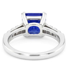 Natural Sapphire Ring 2.50ct - White Gold 14K