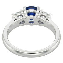 Natural Sapphire Ring 2.50ct - White Gold 14K