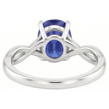 Natural Sapphire Ring 2.50ct - White Gold 14K