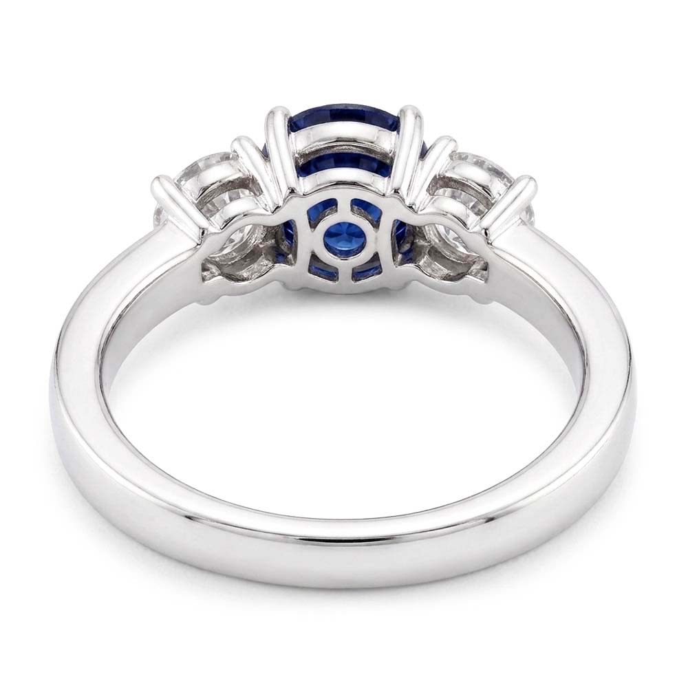 Natural Sapphire Ring 2.50ct - White Gold 14K