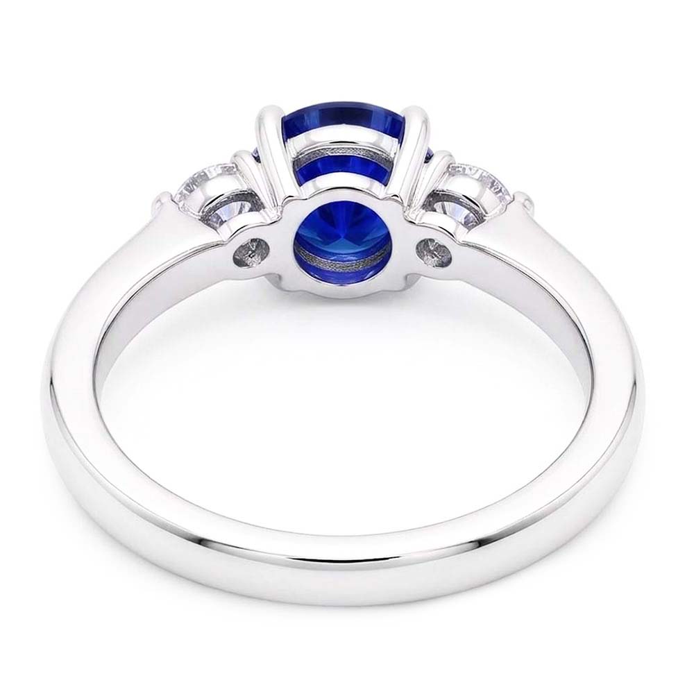 Natural Sapphire Ring 2.50ct - White Gold 14K