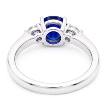 Natural Sapphire Ring 2.50ct - White Gold 14K