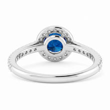 Natural Sapphire Ring 2.50ct - White Gold 14K