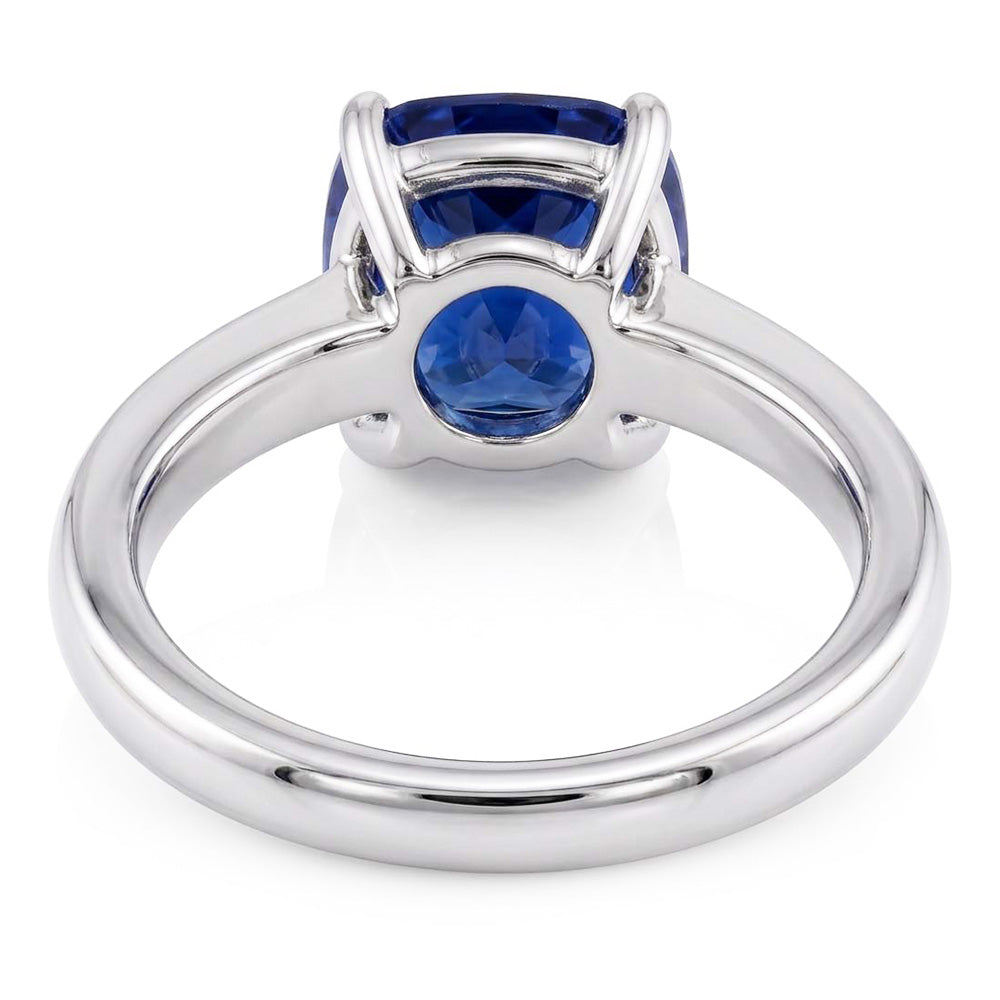 Natural Sapphire Ring 2.50ct - White Gold 14K