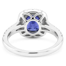 Natural Sapphire Ring 2.50ct - White Gold 14K