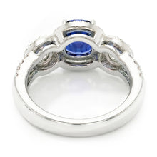 Natural Sapphire Ring 2.50ct - White Gold 14K
