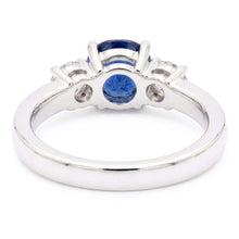 Natural Sapphire Ring 2.50ct - White Gold 14K