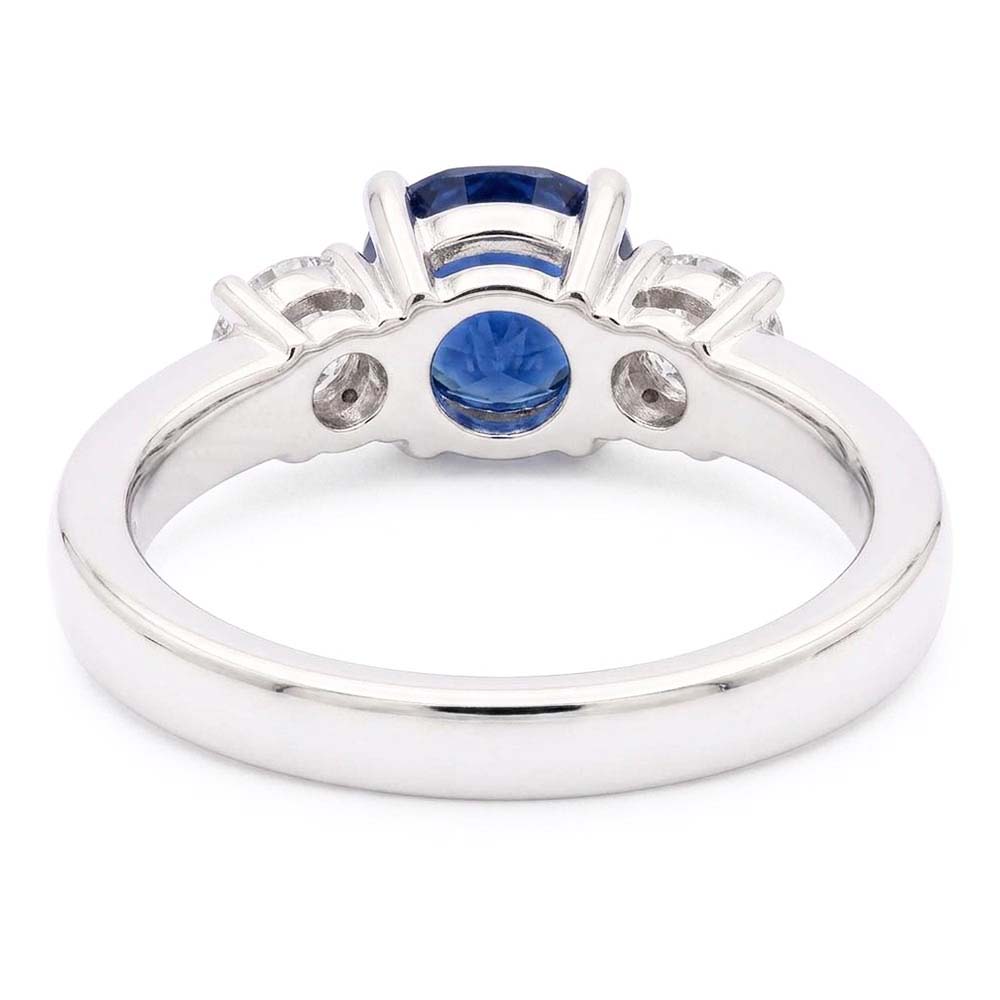 Natural Sapphire Ring 2.50ct - White Gold 14K