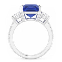 Natural Sapphire Ring 2.50ct - White Gold 14K