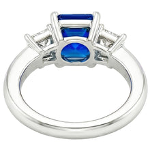 Natural Sapphire Ring 2.50ct - White Gold 14K