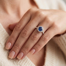 Natural Sapphire Ring 2.50ct - White Gold 14K