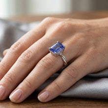 Natural Sapphire Ring 2.50ct - White Gold 14K