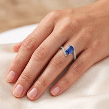 Natural Sapphire Ring 2.50ct - White Gold 14K