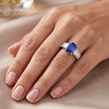 Natural Sapphire Ring 2.50ct - White Gold 14K