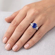 Natural Sapphire Ring 2.50ct - White Gold 14K