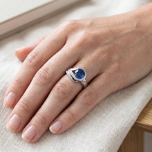 Natural Sapphire Ring 2.50ct - White Gold 14K