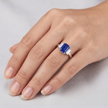 Natural Sapphire Ring 2.50ct - White Gold 14K