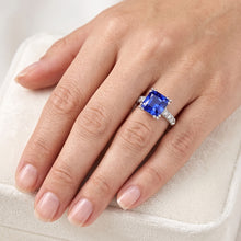Natural Sapphire Ring 2.50ct - White Gold 14K