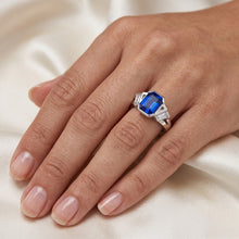 Natural Sapphire Ring 2.50ct - White Gold 14K