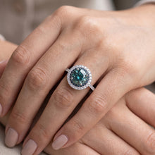 Natural Sapphire Ring 2.50ct - White Gold 14K