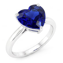 Natural Sapphire Ring 2.50ct - White Gold