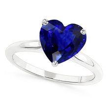 Natural Sapphire Ring 2.50ct - White Gold