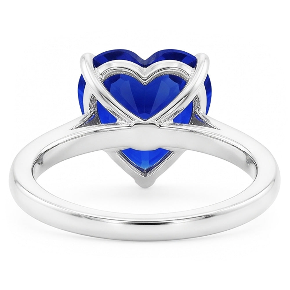 Natural Sapphire Ring 2.50ct - White Gold