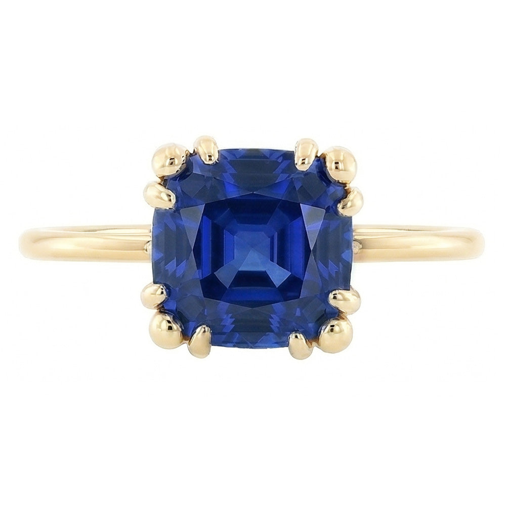 Natural Sapphire Ring 2.50ct - Yellow Gold 14K