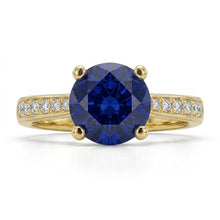 Natural Sapphire Ring 2.50ct - Yellow Gold 14K