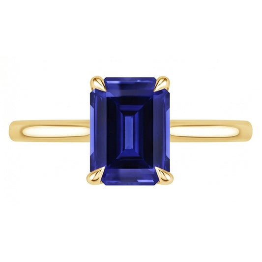 Natural Sapphire Ring 2.50ct - Yellow Gold 14K