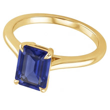 Natural Sapphire Ring 2.50ct - Yellow Gold 14K