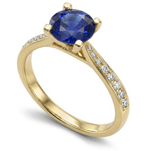 Natural Sapphire Ring 2.50ct - Yellow Gold 14K