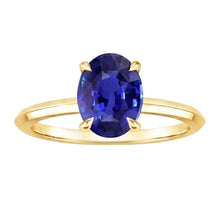 Natural Sapphire Ring 2.50ct - Yellow Gold 14K