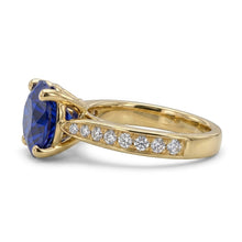 Natural Sapphire Ring 2.50ct - Yellow Gold 14K
