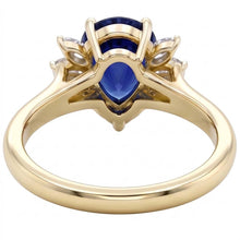 Natural Sapphire Ring 2.50ct - Yellow Gold 14K