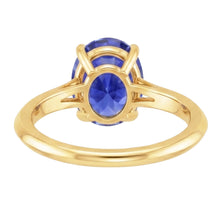 Natural Sapphire Ring 2.50ct - Yellow Gold 14K