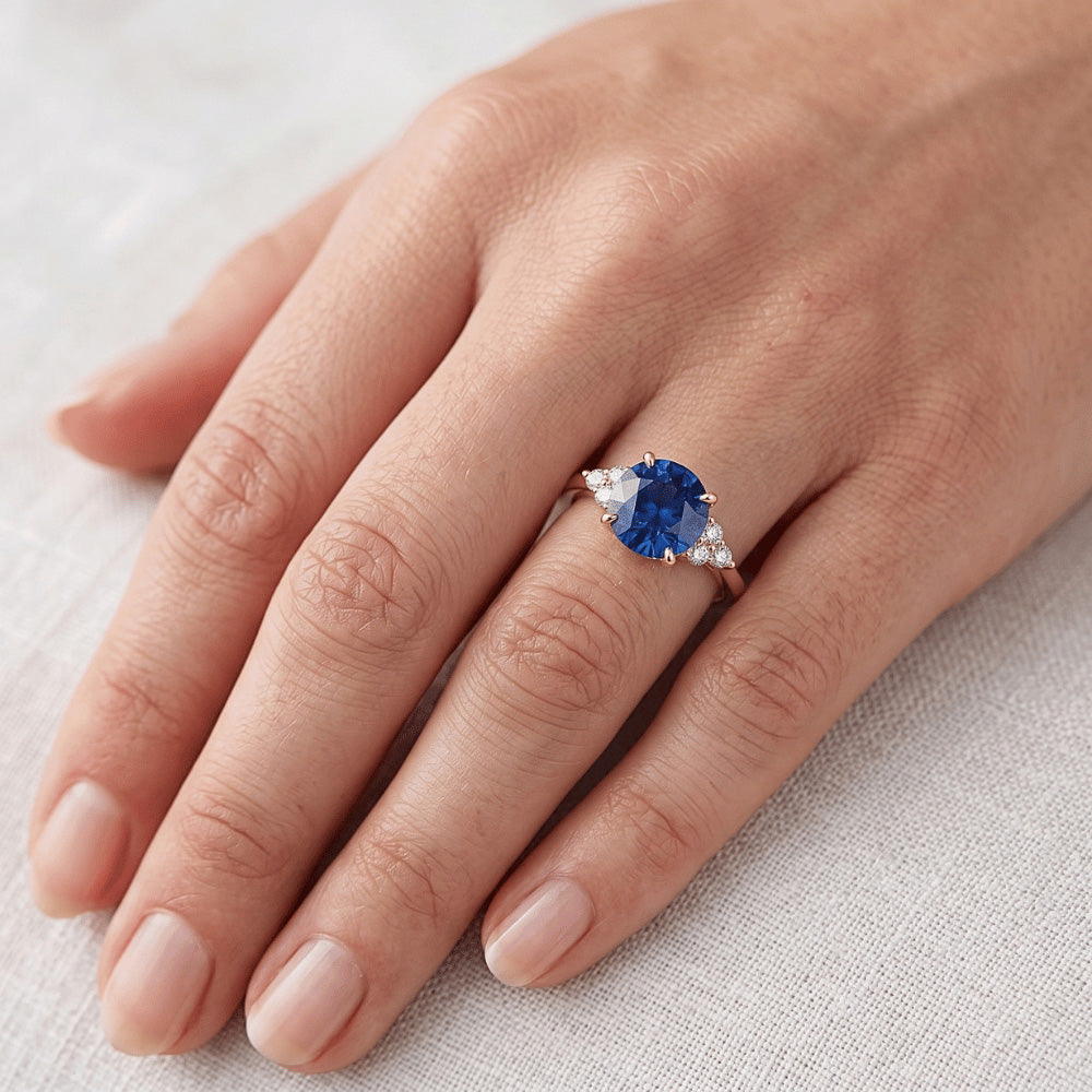 Natural Sapphire Ring 2.50ct - Yellow Gold 14K