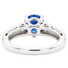 Natural Sapphire Ring 2.60ct - White Gold 14K