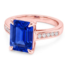 Natural Sapphire Ring 2.75ct - Rose Gold 14K