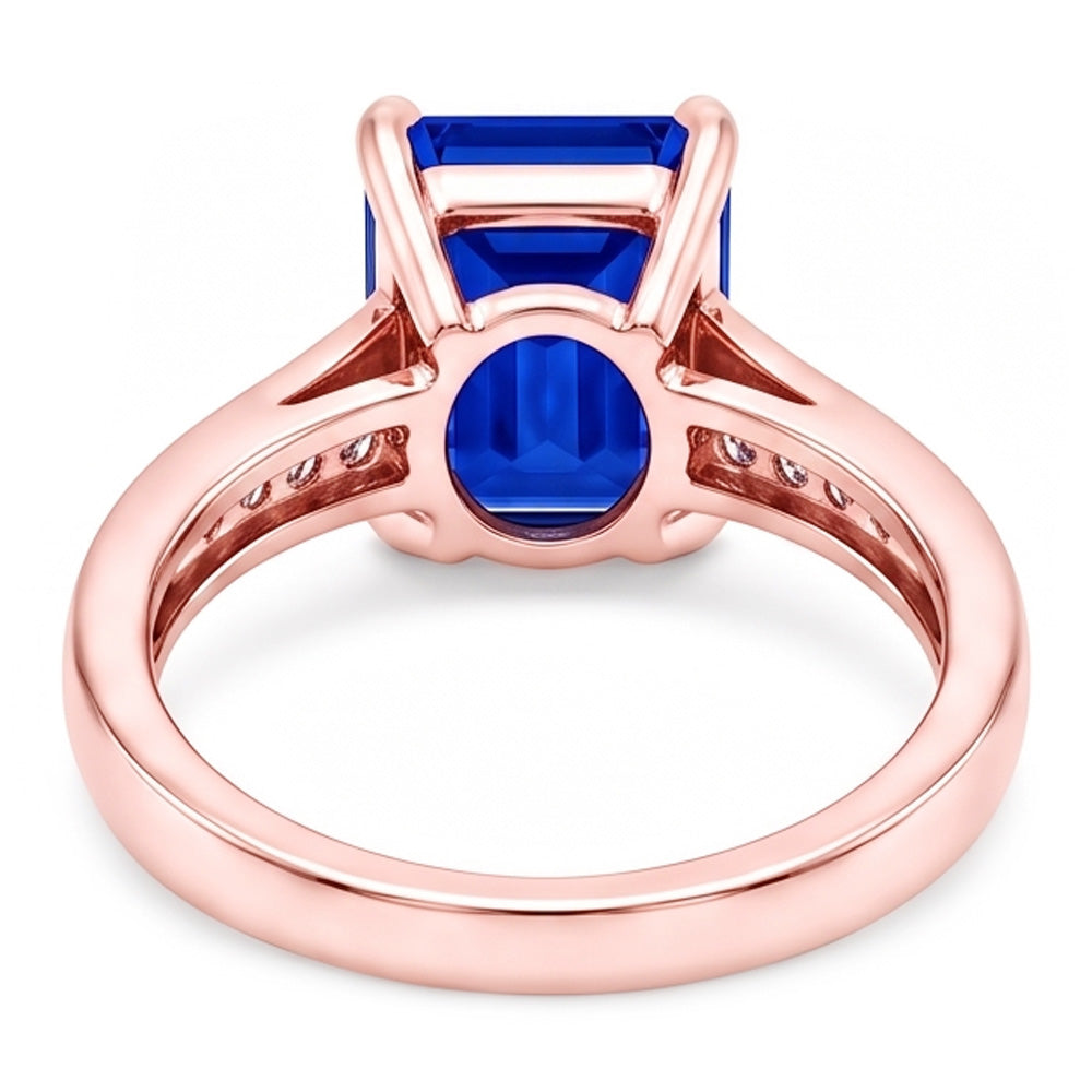 Natural Sapphire Ring 2.75ct - Rose Gold 14K