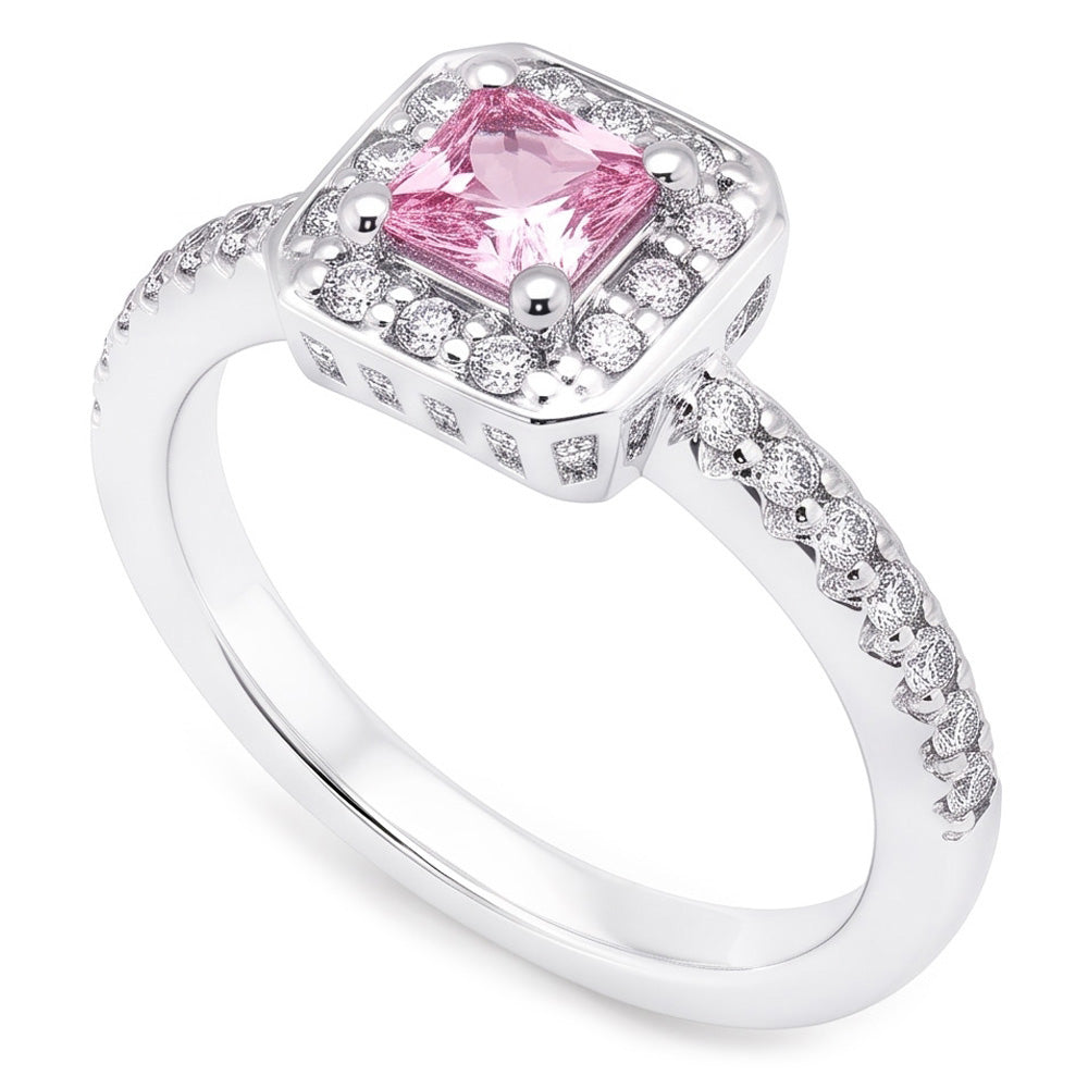 Natural Sapphire Ring 2.75ct - White Gold 14K