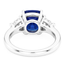 Natural Sapphire Ring 2.75ct - White Gold 14K