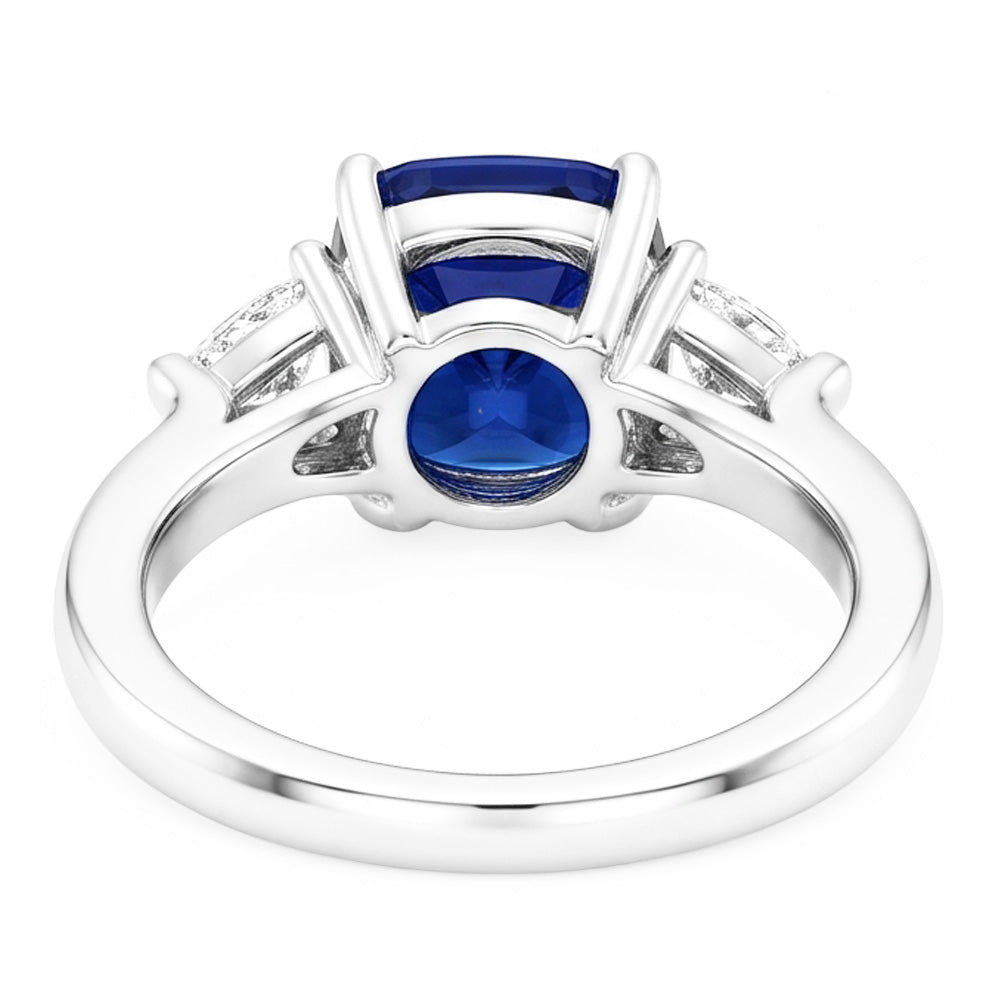 Natural Sapphire Ring 2.75ct - White Gold 14K