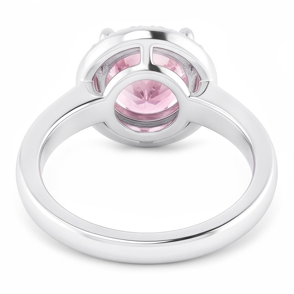 Natural Sapphire Ring 2.81ct - White Gold 14K